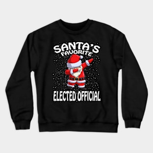 Santas Favorite Elected Official Christmas Crewneck Sweatshirt